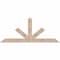 Ekena Millwork Saratoga Smooth Timber Gable Bracket, Douglas Fir, 84"W x 35"H x 5 1/2"D x 5 1/2"F, 10/12 Pitch GBW084X35X0606SAR00SDF - alternate 1